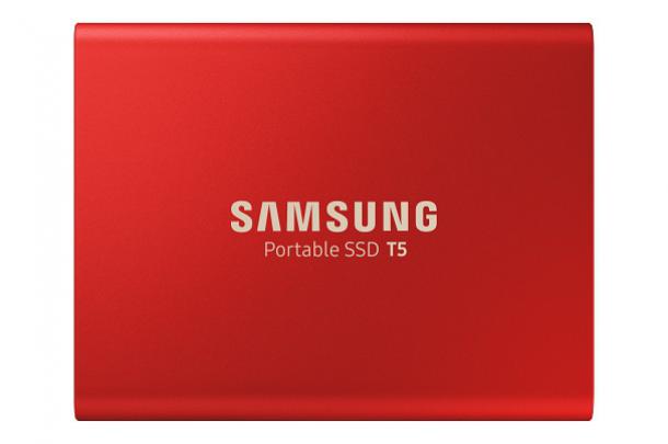 T5系列 移動固態硬碟 USB3.1 Type-C 玫瑰金 金屬紅